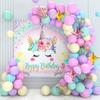 Unicorn Backdrop Balloon Garland Arch Set Birthday Party Decor Kids Birthday Ballon Wedding Supplies Latex Ballon Baby Shower