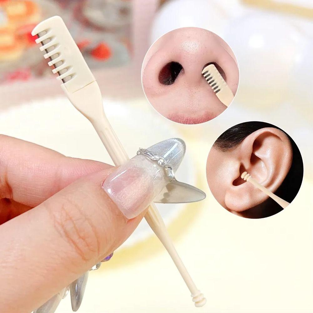5PCS/10PCS 360 Degree Nostril Cleaning Trimmer Portable Nose Hair Scraper  Hair Removal
