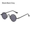 Punk Circle Shades Colorful Eyewear Small Round Sunglasses  for Party/Beach/Travel/Streetwear