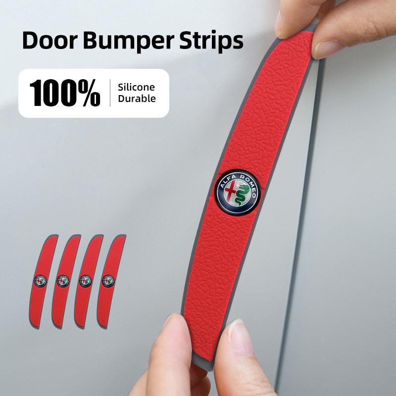 ZHA3 Car Door Anti Scratch Protection Strips Accessories For Alfa Romeo 156 159 147 4C 8C 166 Giulia Giulietta Mito Stelvio Spider GT