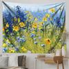 New Floral Art Background Fabric Living Room Bedside Rental Room Tapestry Room Decoration Tapestry Home Decoration