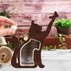 Деревянная шкатулка для хранения шерсти питомца, скульптура собаки и кошки, с возможностью персонализации имени питомца, мемориальный дисплей, ручная работа, домашний настольный декор