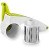 IBILI 739850 Râpe À Fromage Tournante Plastique + INOX, Blanc/Vert, 20 X 9 X 8 Cm