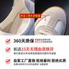 2025 New Leather Women's Shoes Sports Versatile Single Shoes Women's Spring White Shoes Women's Casual Flat-bottomed German Training Shoes Tide