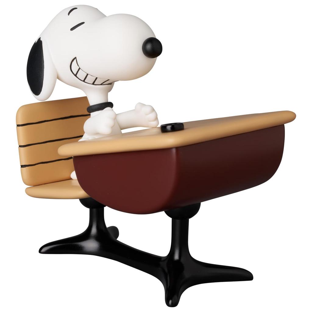 Medicom Toy UDF Фигурка Сверхдетализации 844 PEANUTS СЕРИЯ 18 Снупи с полностью собранной фигуркой примерно 85 мм №. Стол, высокий, внемасштабный, окрашенный,