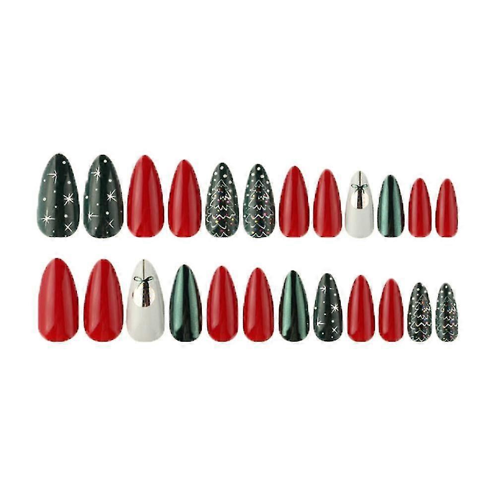 Christmas Fake Nail Christmas False Nails For Women And Girls