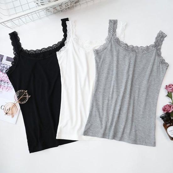 Женский летний тонкий жилет с v-образным вырезом без рукавов, облегающие топы на бретелях, сплошной цвет, камзол с кружевной отделкой, уличная одежда