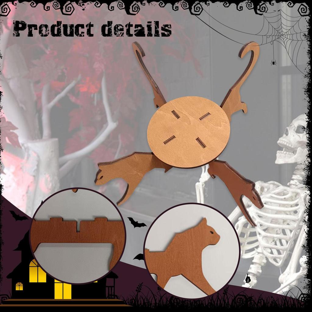 Подставка для растений в виде силуэта кошки, Стойка для дисплея, Декоративная, Деревянный держатель для цветочных горшков для помещений и улицы для отеля