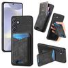 For Samsung Galaxy S25 Case Imprinted Pattern Card Holder Kickstand Leather Back Cover
