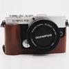Camera Bag PU Leather Half Body Case For Olympus PEN E-P7 EP7 Bottom Cover Battery Opening