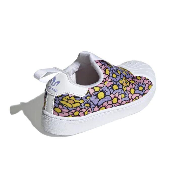 adidas Disney X Originals Superstar Series 360 Прочные Дышащие Низкие Кеды для Скейтборда Детские кроссовки Розовый Фиолетовый GX3297