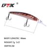 FTK Искусственная приманка для рыбалки Mino, жесткое крепление, гольян, 7 цветов на выбор, 80 мм, 7 г, глубина 2 м, профессиональное качество, популярная модель