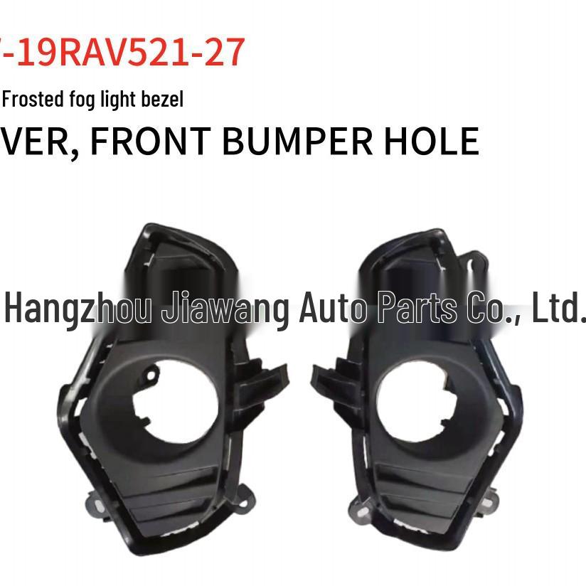 Matte Fog Light Bezels for 2019 Toyota RAV4, Part Numbers 52127-0R190R & 52128-0R190L