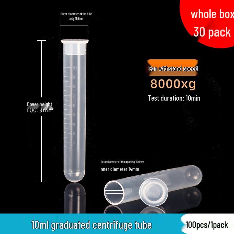 Laboratory Plastic Tubes: PCR, Centrifuge & Seed Bottles in 0.2/1.5/5/10/15/30/50ml
