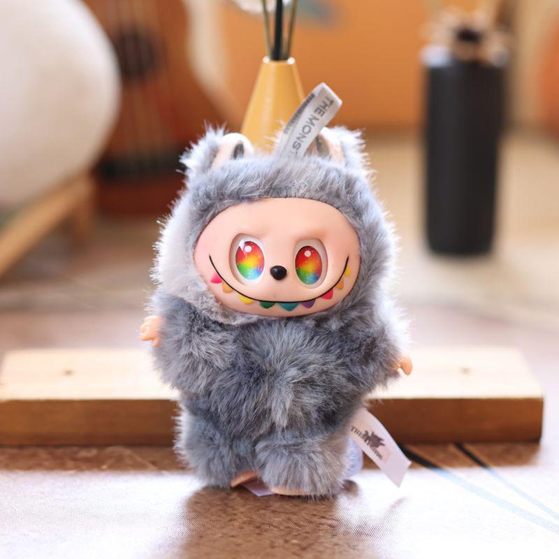 Kawaii Labubu плюшевый брелок мультфильм аниме мягкая кукла игрушка милая сумка кулон украшение рюкзак украшение пара подарки