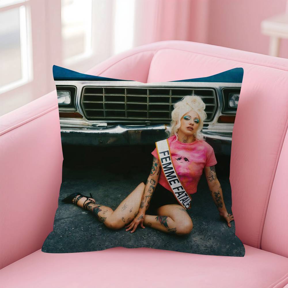 Singer MMon Laferte Music  Cushion Cover Car Throw Pillow Case For Sofa Car Christmas Gift 40x40cm 45x45cm