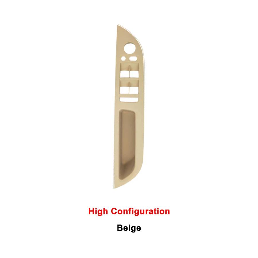 Car Interior Handle Inner Door Armrest Panel Pull Trim Cover For BMW 5 Series E60 2008-2010 Black Beige LHD