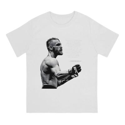 Конор Макгрегор UFC Цитата Постер Постер Футболки Мужские 100% Хлопок Юмористические Футболки С Круглым Вырезом Футболки UFC Короткий Рукав Одежда 6XL