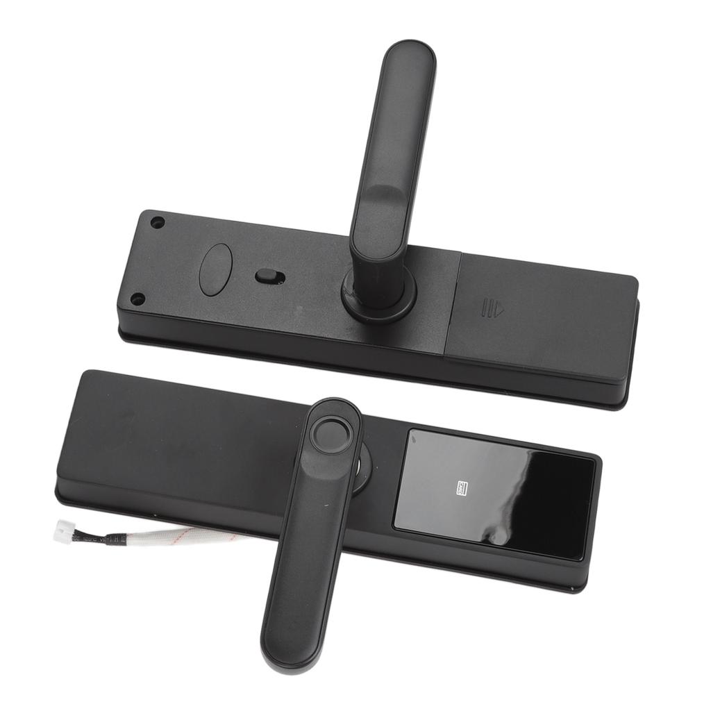 6V Smart Door Lock WIFI Zinc Alloy Black for Tuya APP Password Fingerprint Combination Lock for