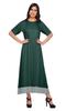 Moomaya Solid Casual Cotton Dress For Women A-Line Long Maxi Kurti Women