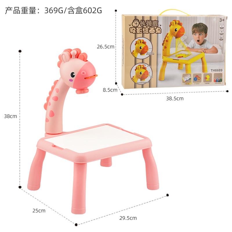 Children's Enlightenment Early Education Deer Projection Painting Table Set Music Baby Graffiti