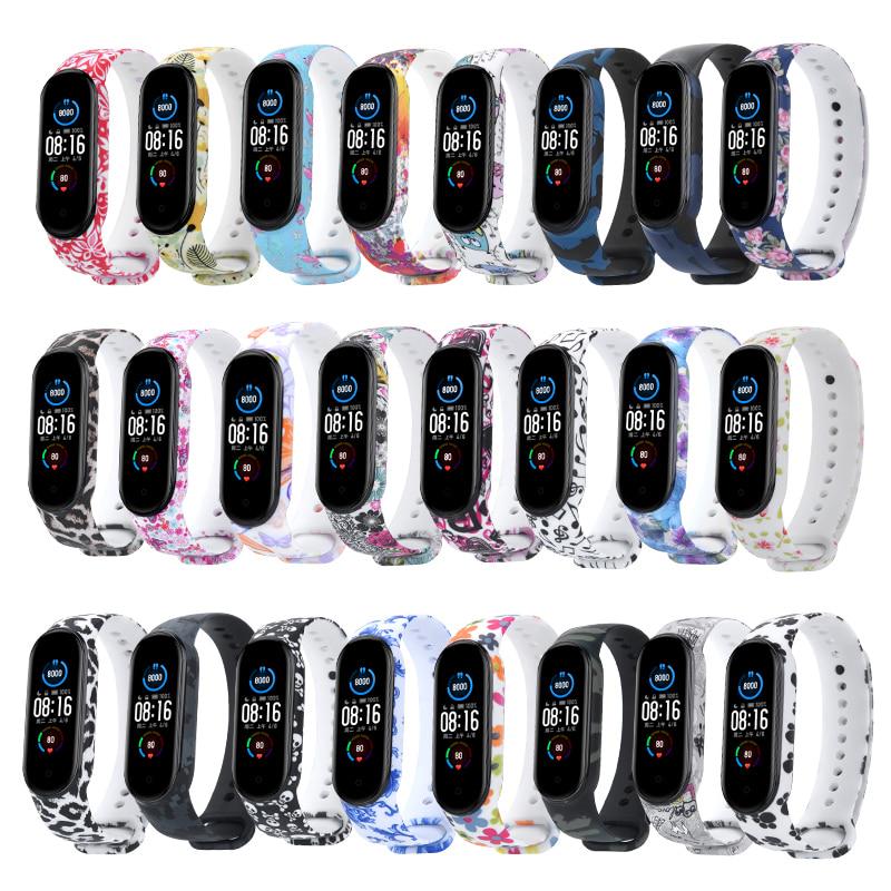 Спортивный ремешок для Xiaomi Mi Band M3 M4 M5 M6, браслет для смарт-часов M3 M4 Plus, подходит для Xiaomi Mi Band 3, 4, 5, 6, сменный ремешок Miband