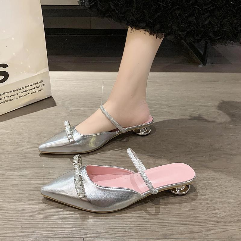 Мода Новый Стиль Популярные Роскошные Женские Лаковые Розовые Шлепанцы Балетки Острый Носок Туфли Платье Дизайнер Элегантные Мелкие Вечерние Zapatos Mujer