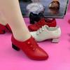 New Style of Chunk-heeled Shoes for Mom Elegant Single Shoes Soft-soled Women's Shoes