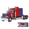 1/24 масштаб грузовиков тягач Peterbilt 389 литые грузовики модель звук и свет игрушка украшение для дома интерьер подарок для мальчика