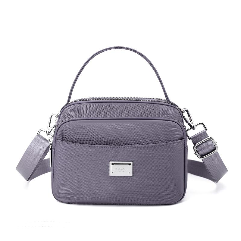 Маленькая сумка через плечо для женщин, симпатичная, стильная, для девочек, с несколькими карманами, высококачественная сумка, нейлоновая женская сумка-мессенджер, модная
