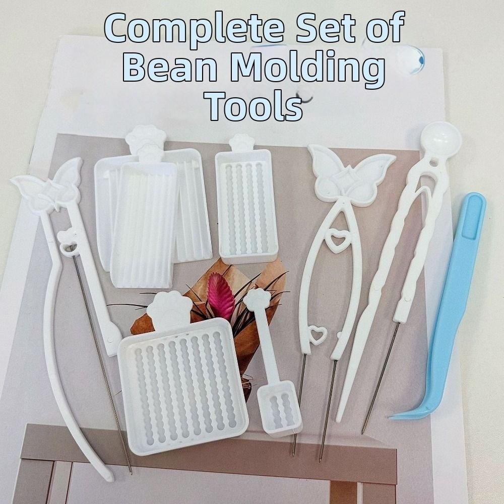 Creative Fuse Beads Spoon Pen Tray Kits Efficient Padding Bean Pen Puzzles Pixel Art