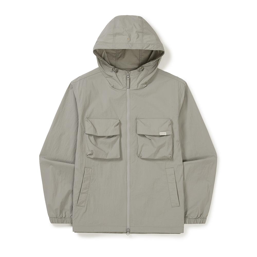 [Snowpeak] Root Out Pocket Windbreaker Fog Gray (S25MMRWB60)