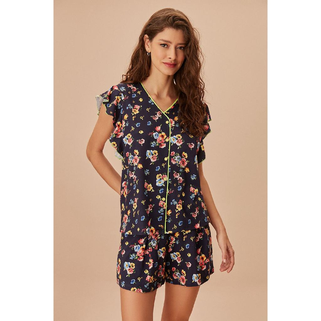 Ella Masculine Shorts Set