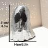 Диско-шар Привидение Хэллоуин Центральный элемент Блестящая табличка Привидение Декор Многоярусные украшения для подноса для каминной полки, стола, письменного стола, дома