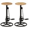 VidaXL Set of 2 Bar Stools, Pub Seat, Bistro Chair, Dining Room Kitchen Living Room Home Interior Furniture, 246413