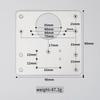 1/2/3/4Sets Hinge Fixed Board Furniture Hinge Installation Board With Screws Repair Board Fixed Bracket Furniture Hardware Tools