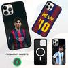 Нет. 10 Футбольный чехол для телефона с изображением М-Месси для iPhone 16e, 16, 15, 14, 13, 12, 11, Plus, Pro, Max, Mini Магнитная беспроводная зарядка MagSafe