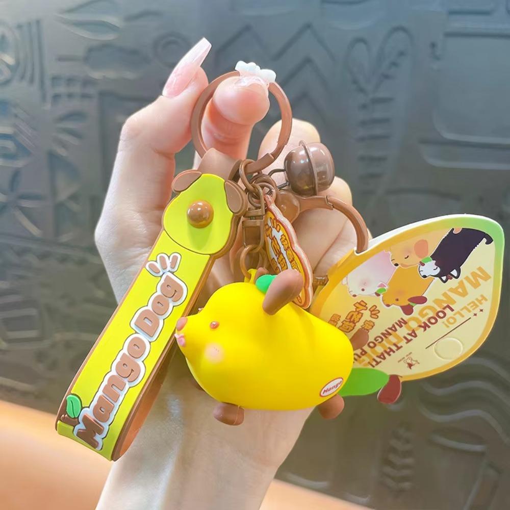 Шиба-ину Хакими Манго Собака Нежный Подвеска ПВХ Фрукт Животное Комбинированный Брелок Женский Леди Девушка