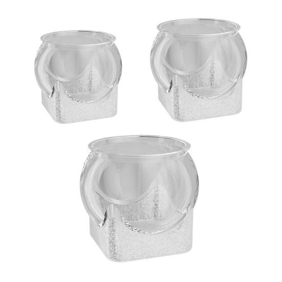 Clear Fish Bowl for Betta Fish Golden Fish Turtle Plastic Betta Fish Tank Desktop Round PET Aquarium for Home Office Decor