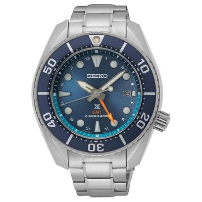 Prospex 200 метров водонепроницаемые Кварцевые Стальной ремешок 45 мм мужские часы синий циферблат SFK001