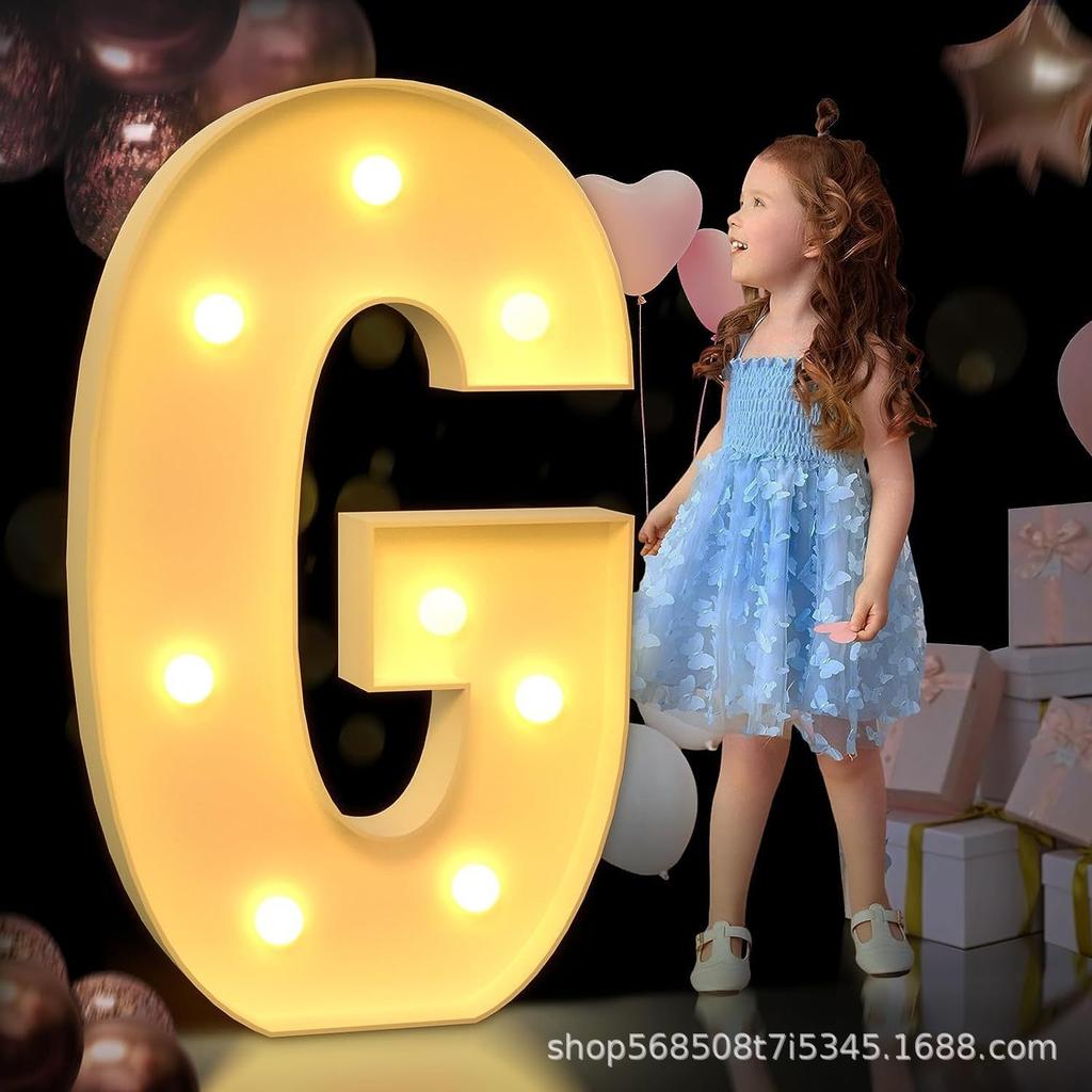 Light Up 3D Number Balloon Box Frame LED Kit For 1st Birthday Party Centerpiece Table Decor Kids Home Display Photo Prop