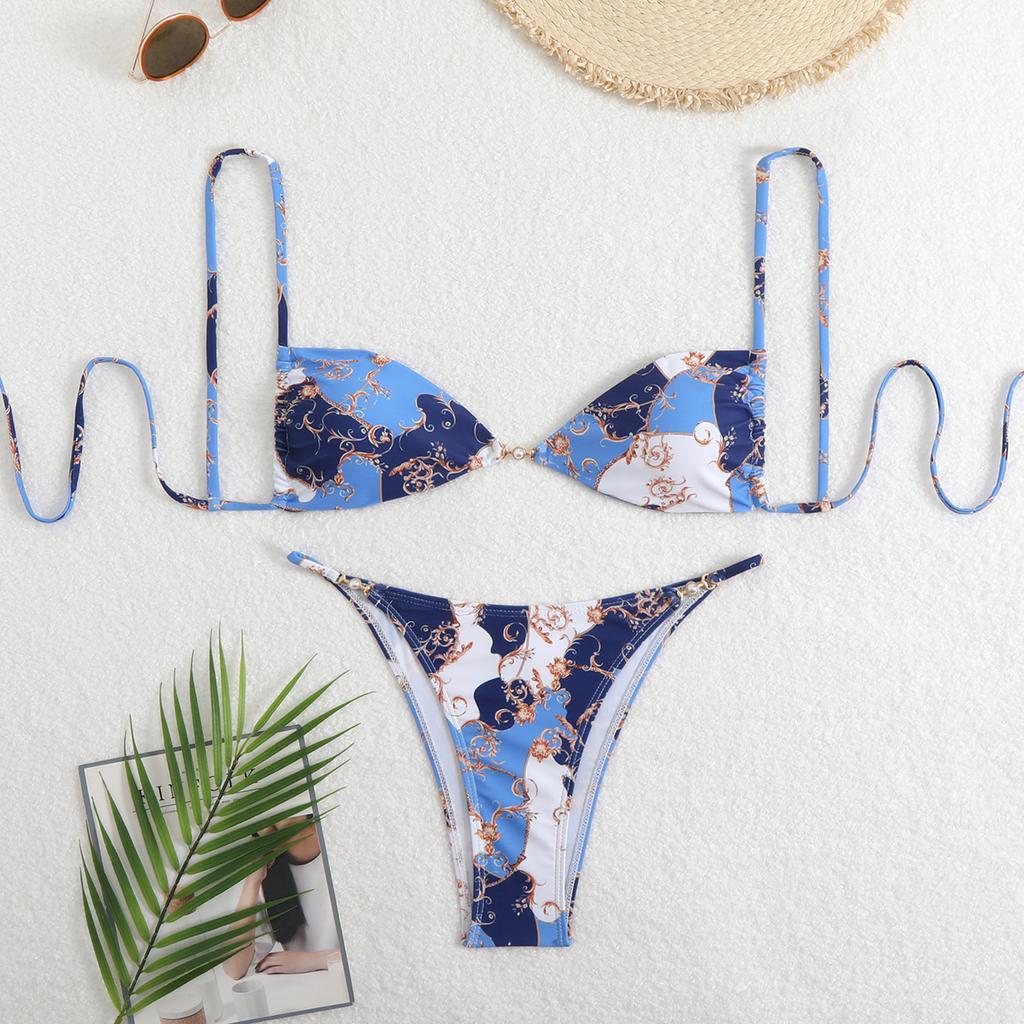 2025 новый леопардовый принт сексуальный купальник бикини подтяжки женский высококачественный пляжный купальник для горячих источников