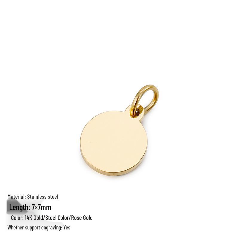 Трендовые DIY аксессуары для ювелирных изделий из титановой стали с гравировкой на заказ