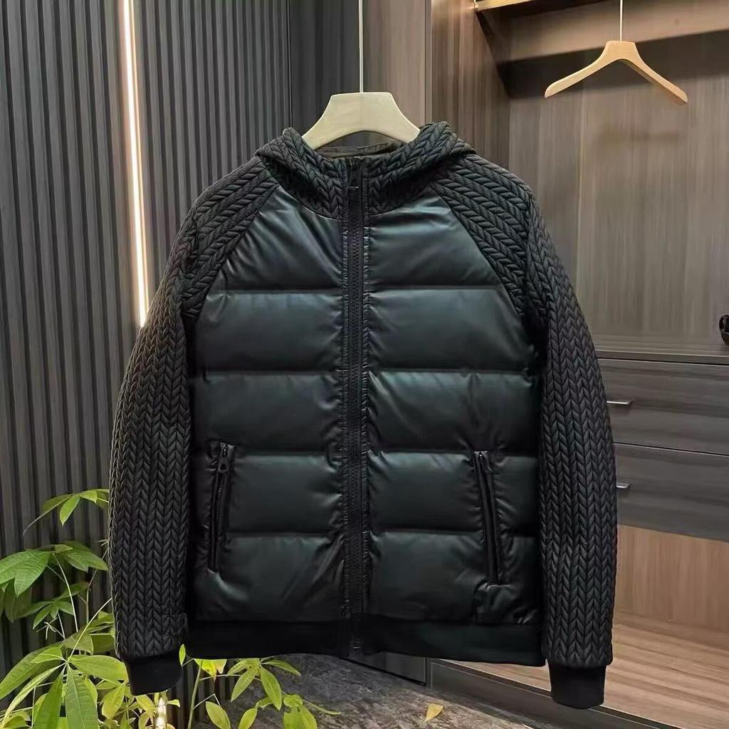 Men's Hooded Cotton Jacket - Trendy Autumn/Winter Lightweight Versatile Couple Style Patchwork Short Coat