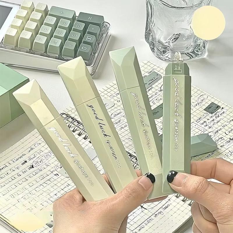 4 шт./набор Простой градиентный цвет Клейкая лента для детей DIY Декор Паста Скрапбук Журнал Бумажная лента Прозрачная Двусторонняя лента
