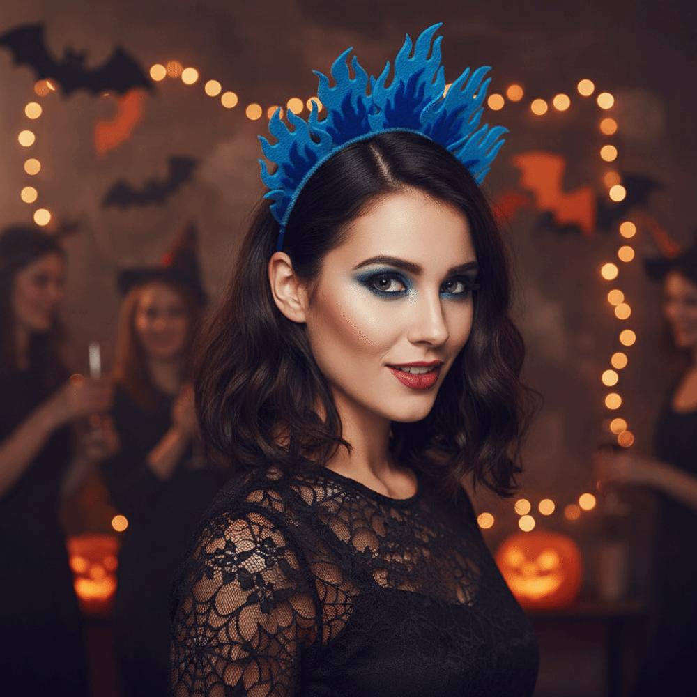 Comfortable Halloween Hairband Fire-Shaped Fire-Shaped Headband Cosplay Party