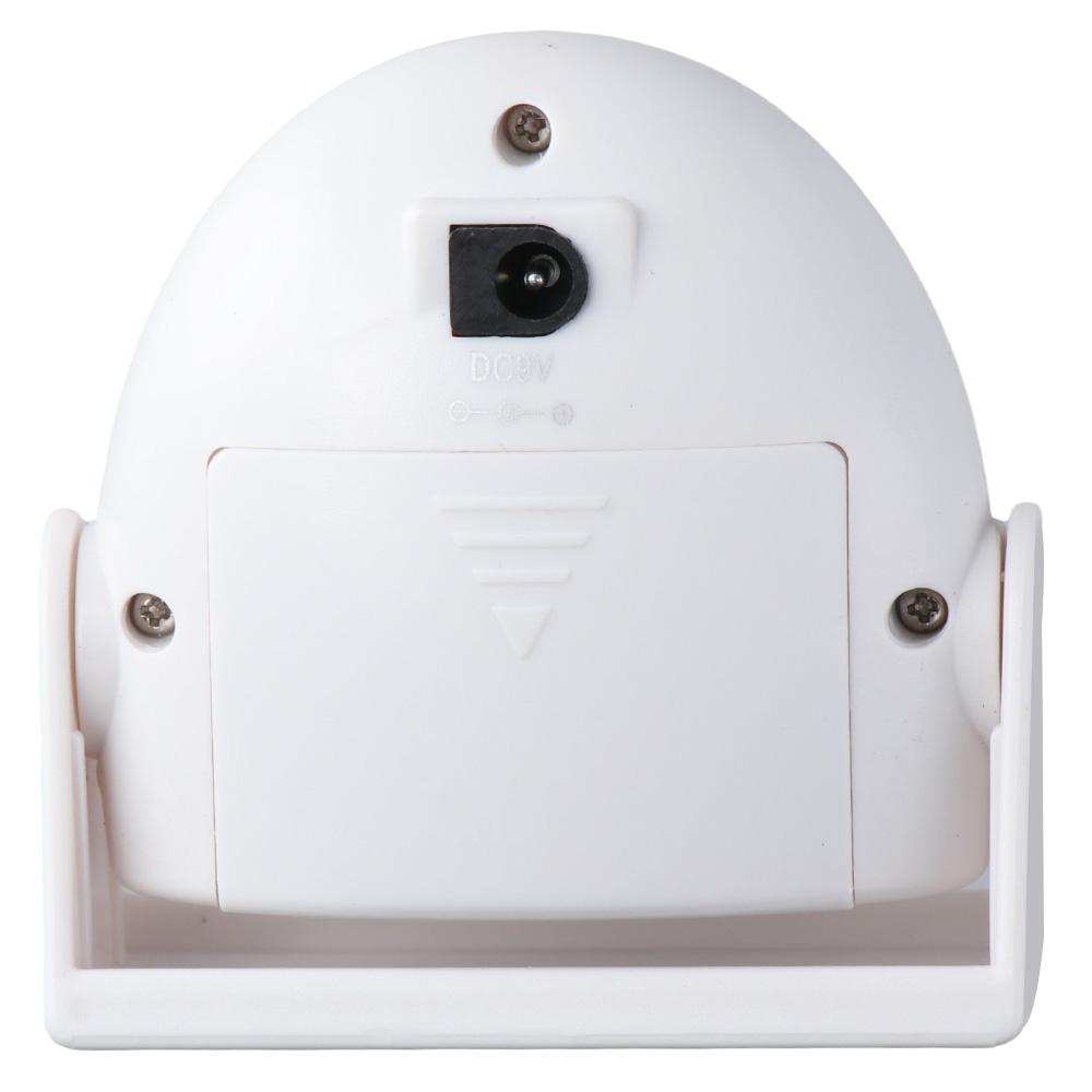 Пластиковый интеллектуальный датчик дверного звонка Белый Входная сигнализация Прочный звонок-сигнализация Дверной звонок Дома