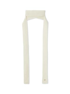 ИДЕНТИФИКАТОР FRAY. Тонкий вязаный шарф FWGG254324 WHT F