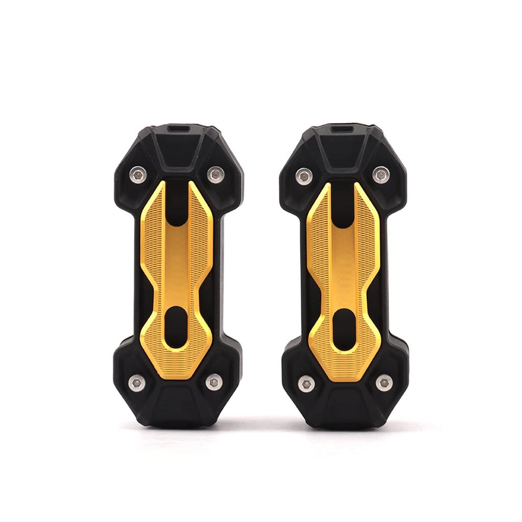 22mm 25mm Universal Motorcycle Engine Guard Bumper Crash Bar Bumper Engine Guard Protector Decorative Block (Gold)