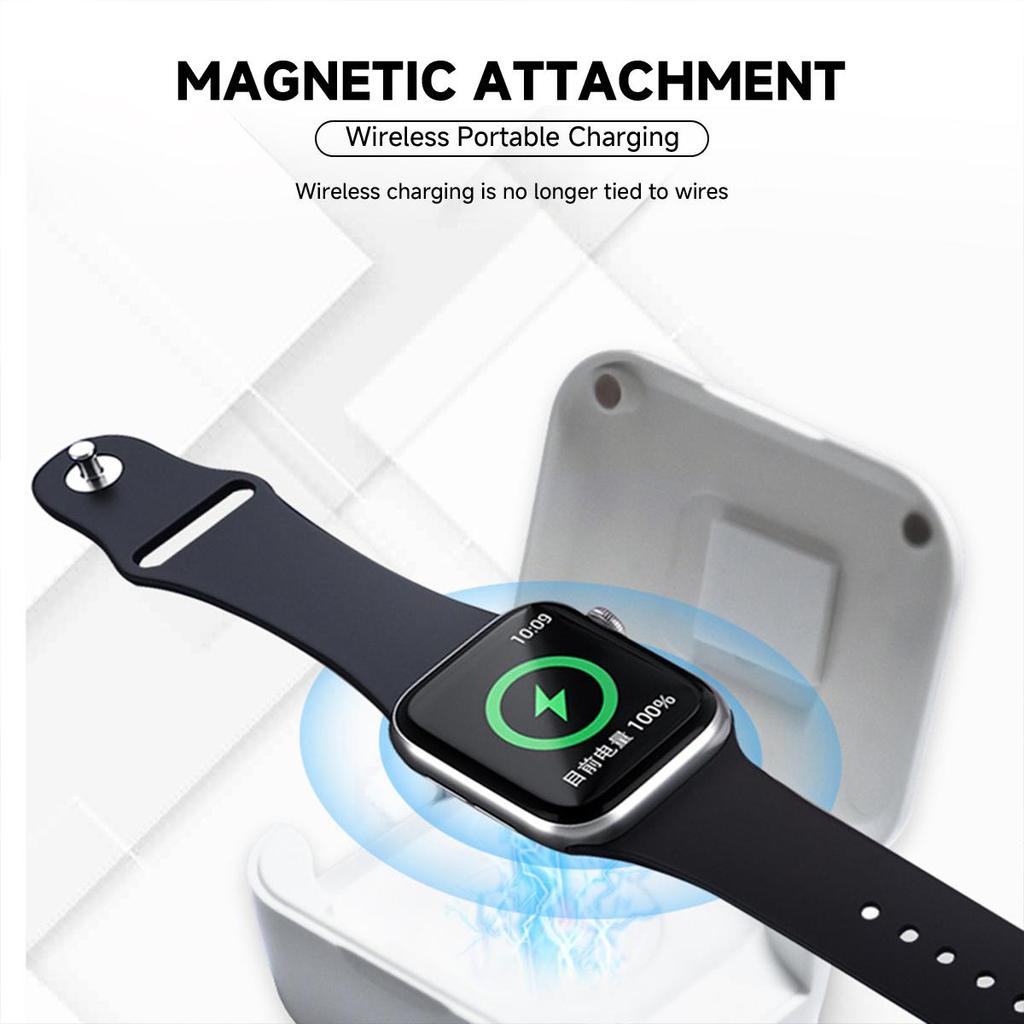 Fast Watch Power Bank for Apple Watch 10 9 8 7 6 5 4 3 2 1 Wireless Charger Portable Charging Base Station for Iwatch All Series